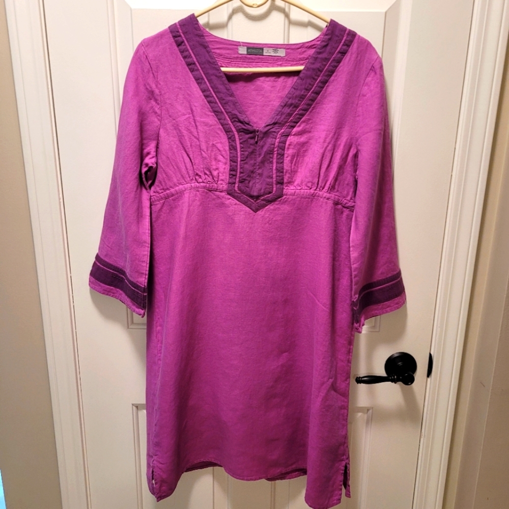 💞 Athleta linen tunic dress M